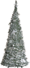 Künstlicher Weihnachtsbaum mit Schnee klappbar LED FIRVANA 185 cm Weiß Bild 4