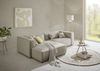 LeGer Home by Lena Gercke Ecksofa PIARA mit Kedernaht, Cord, Leinenoptik o. Strukturstoff, Couch, L-Form, wahlweise Ottomane rechts/links, schwarze Füße, bequemer Sitzkomfort Bild 3