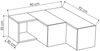 Dmora Fernsehschrank Fiorenza, Ständer für Wohnzimmerfernseher, Niedriges Wohnzimmer-Sideboard, TV-Ständerbasis, 90x92h32 cm, Anthrazit und Beige Bild 3