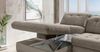 Polsterecke >Devland< Schlaffunktion, Stauraum, Cord grau-braun - 273x105x189cm (BxHxT) Bild 5
