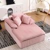 Rahmenloses Sofa pink Kord, 177x122x92 cm, 1 Sitzer, kein Aufbau Bild 3