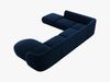 Micadoni 'Miley' 6-Sitzer-Sofa, Panorama-Ecke, links, Beinfarbe Black Plastic, Königsblau, Samt Bild 3