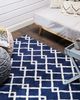 Teppich blau 160x230 cm Kurzflor SERRES Bild 3
