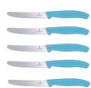 Victorinox Tomatenmesser Brötchenmesser Tafelmesser Set 5-teilig Swiss Classic (Karibikblau) Bild 2