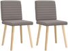 vidaXL Esszimmerstühle 2 Stk. Taupe Stoff 4101180 Bild 2