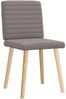 vidaXL Esszimmerstühle 2 Stk. Taupe Stoff 4101180 Bild 3