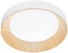 LED Deckenleuchte ARKA Weiß mit Holzoptik & 3 Lichtfarben, Ø 40cm Bild 2