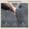 HOMCOM Schlafsofa mit Getränkehalter, Sofa mit Schlaffunktion 1 Teile, für Wohnzimmer, Schlafzimmer, Dunkelgrau Bild 4