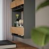 Weinglasregal Repose Goldkraft Eiche/Anthrazit 40 x 98 cm Vicco Bild 5