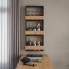Weinglasregal Repose Goldkraft Eiche/Anthrazit 40 x 98 cm Vicco Bild 3