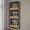 Weinglasregal Repose Goldkraft Eiche/Anthrazit 40 x 98 cm Vicco Bild 4