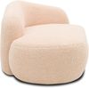 DOMO. collection Recamiere 700013, Liege mit Zierkissen, oval, Füße mit Filzgleitern, Chaiselongue, Sofa, Polstergarnitur, 183 x 105 x 75 (BxTxH), beige Bild 3