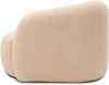 DOMO. collection Recamiere 700013, Liege mit Zierkissen, oval, Füße mit Filzgleitern, Chaiselongue, Sofa, Polstergarnitur, 183 x 105 x 75 (BxTxH), beige Bild 4