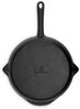BURNHARD® Gusseisen Pfanne Ø30 cm, Bratpfanne, Pre-Seasoned - Für Gasgrill, Backofen und alle Herdarten inkl. Induktion - Schwarz - #946103 Bild 2