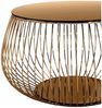 Tisch Couchtisch Durchmesser 72 cm Mit Metallkorb Bild 4
