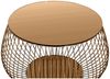 Tisch Couchtisch Durchmesser 72 cm Mit Metallkorb Bild 3