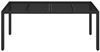 vidaXL Gartentisch mit Glasplatte Schwarz 190x90x75 cm Poly Rattan 319903 Bild 3