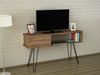 TV Lowboard Lara mit Metallfüße Walnuss Bild 3