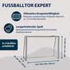Hudora 'Expert 180' Fußballtor, Pulverbeschichteter Stahlrohrrahmen, Grau, 180x120 cm Bild 2