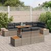 vidaXL Garten Essgruppe mit Kissen 9 pcs Grau und Braun 3350081 Bild 3