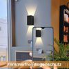 ZMH LED Wandleuchte Innen Wandlampe - Wandbeleuchtung Aussen Aussenlampe Schwarz 5W Außenlampe Up Down Wandstrahler IP65 Außenwandleuchte 3000K Warmweiß für Hauswand Treppenhaus Garten Flur Bild 3