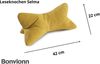 BONVIONN Leseknochen SELMA - ca. 42 x 22 cm - 2er Set gelb Bild 2