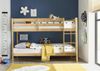 Etagenbett >Moritz< in Kiefer Natur aus Massivholz - 207x140x97cm (BxHxT) Bild 3