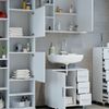 Badmöbel-Set Ilias Weiß 4 Teile, mit Hochschrank Vicco Bild 5