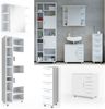 Badmöbel-Set Ilias Weiß 4 Teile, mit Hochschrank Vicco Bild 2