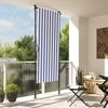 vidaXL Außenrollo Blau und Weiß 100x270 cm Stoff und Stahl 368764 Bild 1