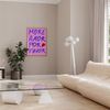 Pink Wandkunst Handschrift Poster · Geschenkidee · More Amor Por Favor · moderne elektrisch · Wandkunst · Wand Deko · Deko Print ohne Rahmen - 40 x 50 cm Bild 3
