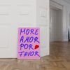 Pink Wandkunst Handschrift Poster · Geschenkidee · More Amor Por Favor · moderne elektrisch · Wandkunst · Wand Deko · Deko Print ohne Rahmen - 40 x 50 cm Bild 2