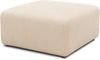 DOMO. collection Polsterhocker 800011, Hocker, quadratisch, individuell kombinierbar, Cord Modul-Fußhocker, Polstergarnitur, 85 x 85 x 42 (BxTxH), creme Bild 2