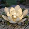 2er Set LED Solarleuchte, Lotusblume, D 27,6 cm Bild 3