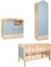 3-teiliges Babymöbel-Komplettset »Roofy« mit 1-trg. Kleiderschrank, Salbei / Nagano Oak, Arthur Berndt Bild 2