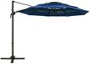vidaXL Sonnenschirm mit Aluminium-Mast 4-lagig Azurblau 3x3 m 313835 Bild 2