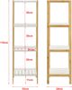 Badregal Balsfjord mit 4 Ablagen 33x34x110cm Bambus [en. casa] Bild 3