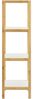 Badregal Balsfjord mit 4 Ablagen 33x34x110cm Bambus [en. casa] Bild 5