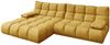 KAWOLA Sofa VIVIEN Ecksofa Velvet curry Longchair links 85 x 178 x 290 cm Bild 3