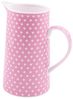 Krug Wasserkrug Steinzeug rosa 1 Liter Landhausstil Bild 4