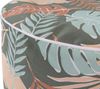 Sitzhocker HWC-G31, Pouf Sitzkissen Sitzsack Gartenhocker, aufblasbar In-/Outdoor Spun Poly 29x55cm ~ Blatt-Design Bild 4
