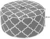 Sitzhocker HWC-G31, Pouf Sitzkissen Sitzsack Gartenhocker, aufblasbar In-/Outdoor Spun Poly 29x55cm ~ Blatt-Design Bild 3