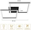 Nettlife LED Deckenleuchte Modern Deckenlampe Wohnzimmerlampe 24W Warmweiss 3000K, Drehbares, Augenschutz, LED fest integriert, Warmweiß, Schlafzimmer Flur Küche Bild 2