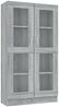 vidaXL Vitrinenschrank Grau Sonoma 82,5x30,5x150 cm Holzwerkstoff 815118 Bild 2