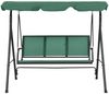 vidaXL Hollywoodschaukel Grün 170 cm Textilene und Stahl 363323 Bild 2