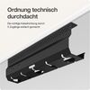 Desktronic Kabelkanal Schreibtisch, 2x43cm, Hochwertiger Stahl, Kabel Organizer für Kabelführung Schwarz Bild 5