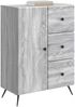 vidaXL Sideboard Graues Sonoma 66 x 34,5 x 90 cm Holzwerkstoff 895551 Bild 2