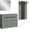 Garderobenkombination (B/H/T: 215x190x37 cm) in Smoke Green Nachbildung Bild 1