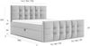 AX LIVING Boxspringbett 180x200 mit Bettkasten Ambusio in Beige Bild 4
