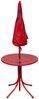 vidaXL 3-tlg. Garten-Bistro-Set für Kinder mit Sonnenschirm Rot 41842 Bild 3